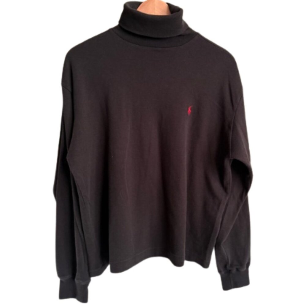 Ralph Lauren Polo Sport Men's Turtleneck Sweater in Black Size Large